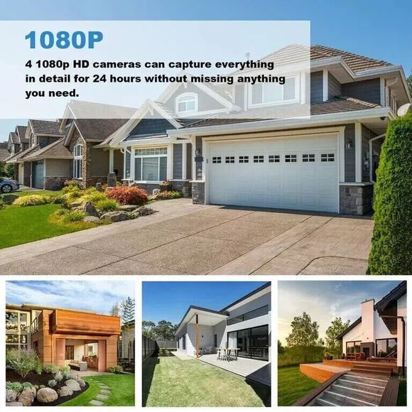 TOPVISION JQ6026HEC Wireless Security 4 Camera System , 8CH 3MP 1080P NVR - NEW - Picture 5 of 5